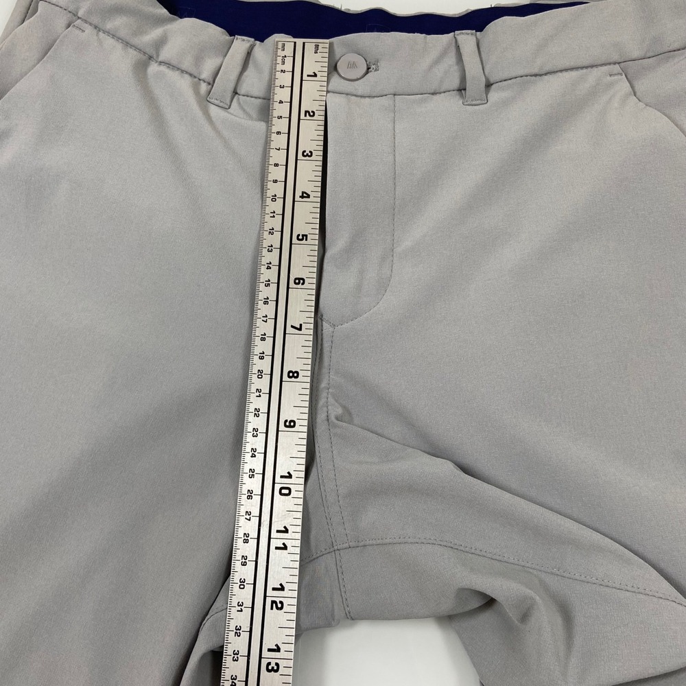 Mizzen+Main Helmsman Golf Pants Mens 34 x31 Slim Fit Light Gray Performance Flaw - Picture 4 of 9